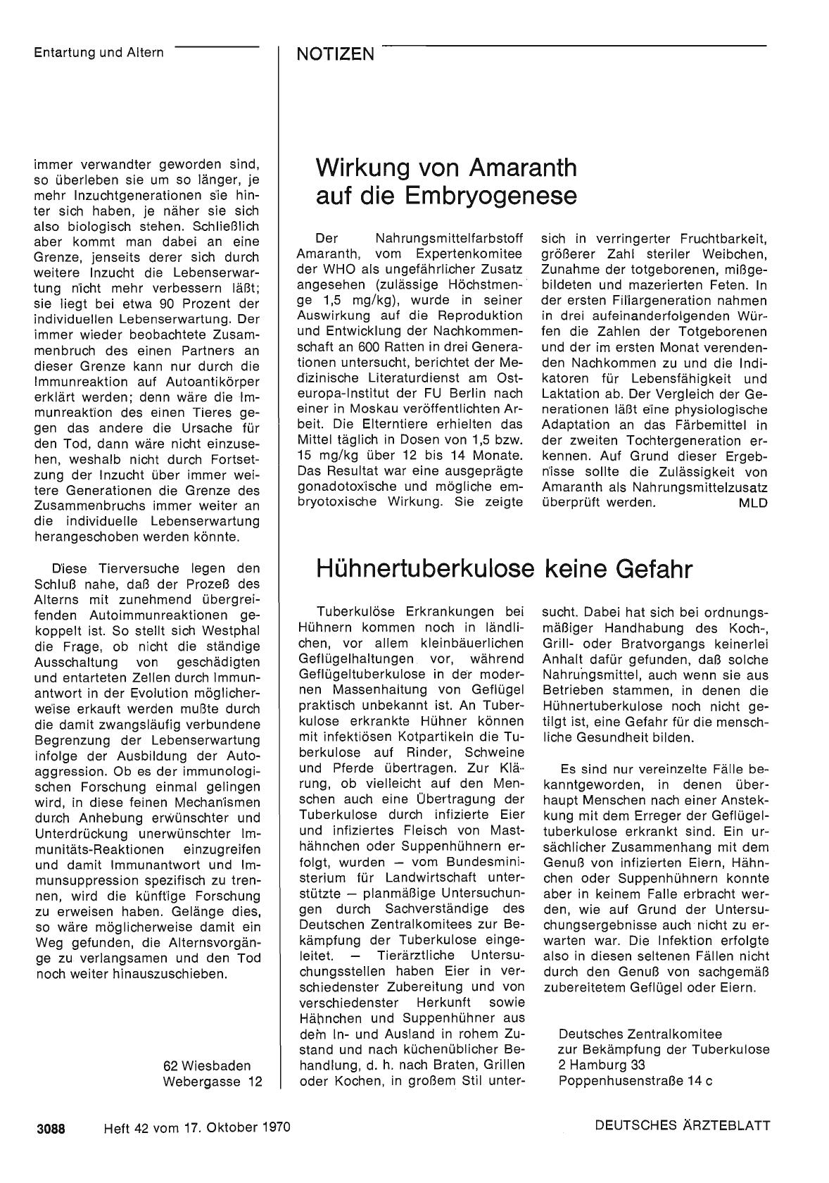 Vorschauseite 1: Wirkung von Amaranth auf die Embryogenese