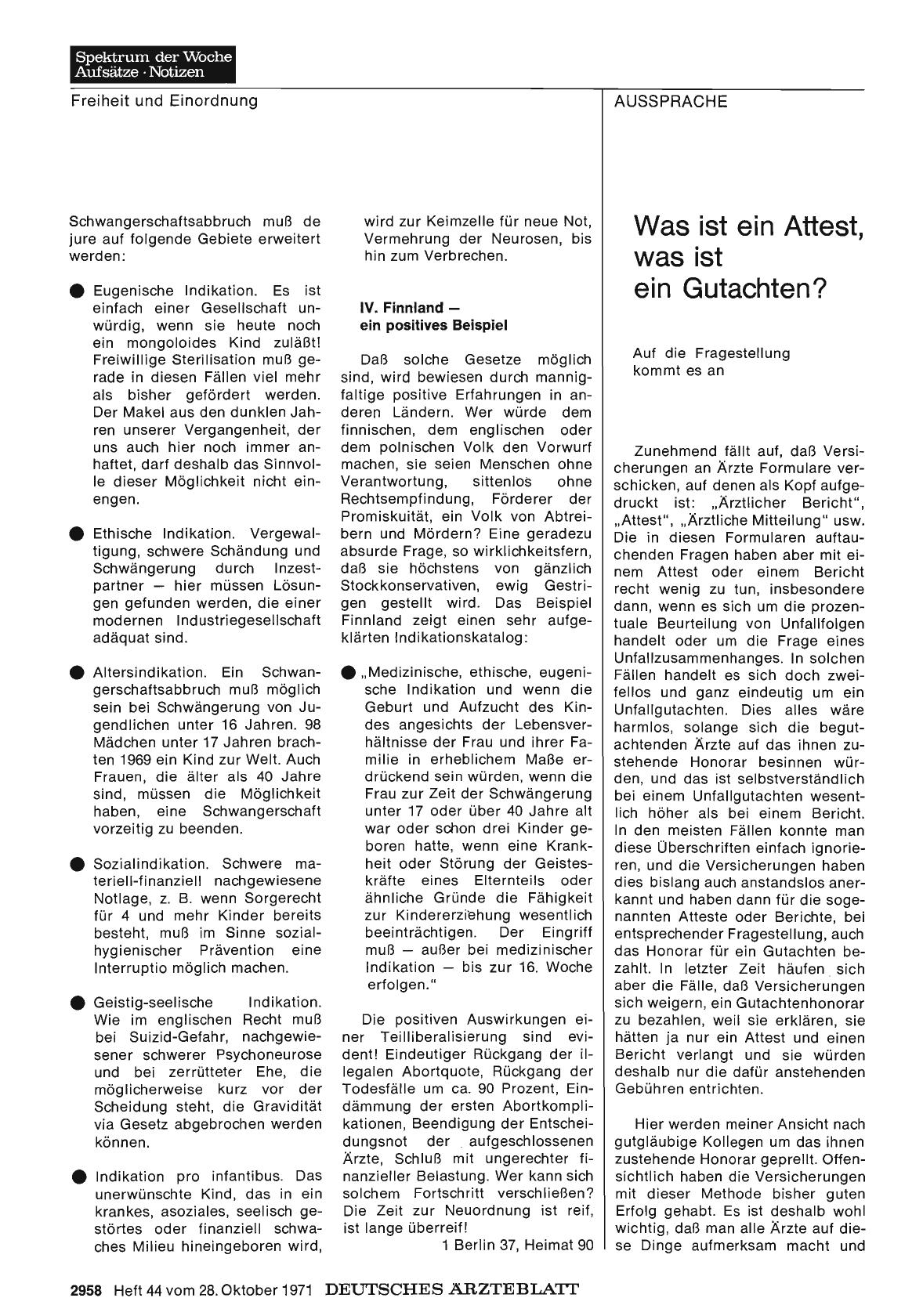 Vorschauseite 1: Was ist ein Attest, was ist ein Gutachten? Auf die Fragestellung kommt es an