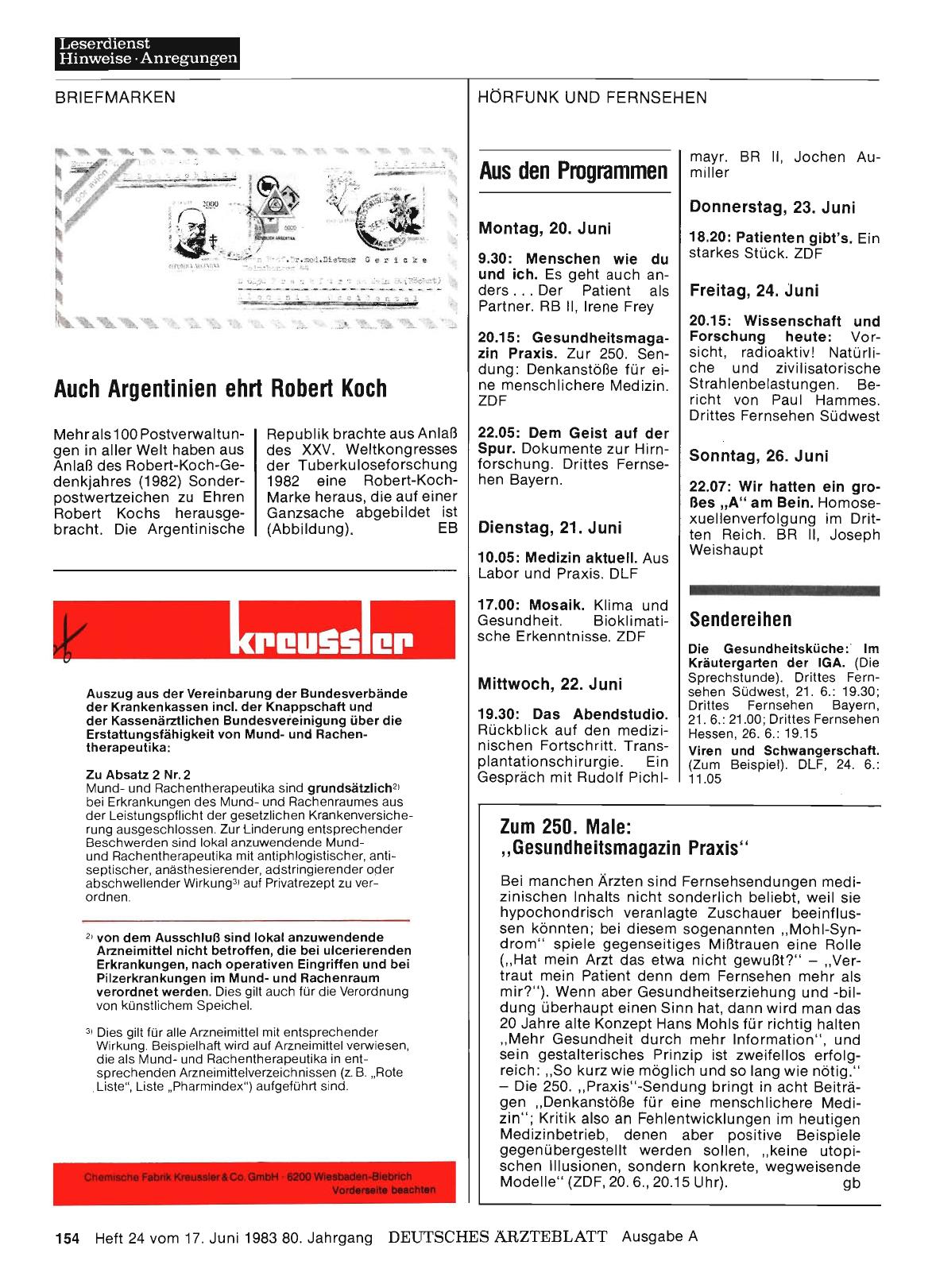 Vorschauseite 1: Aus den Programmen