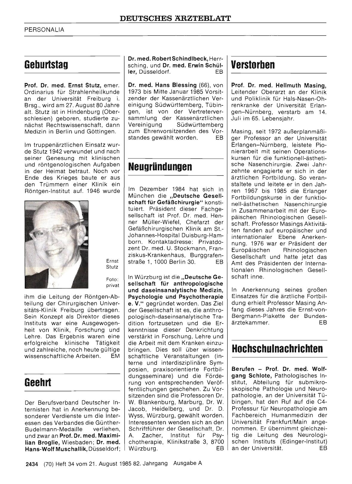 Vorschauseite 1: Verstorben