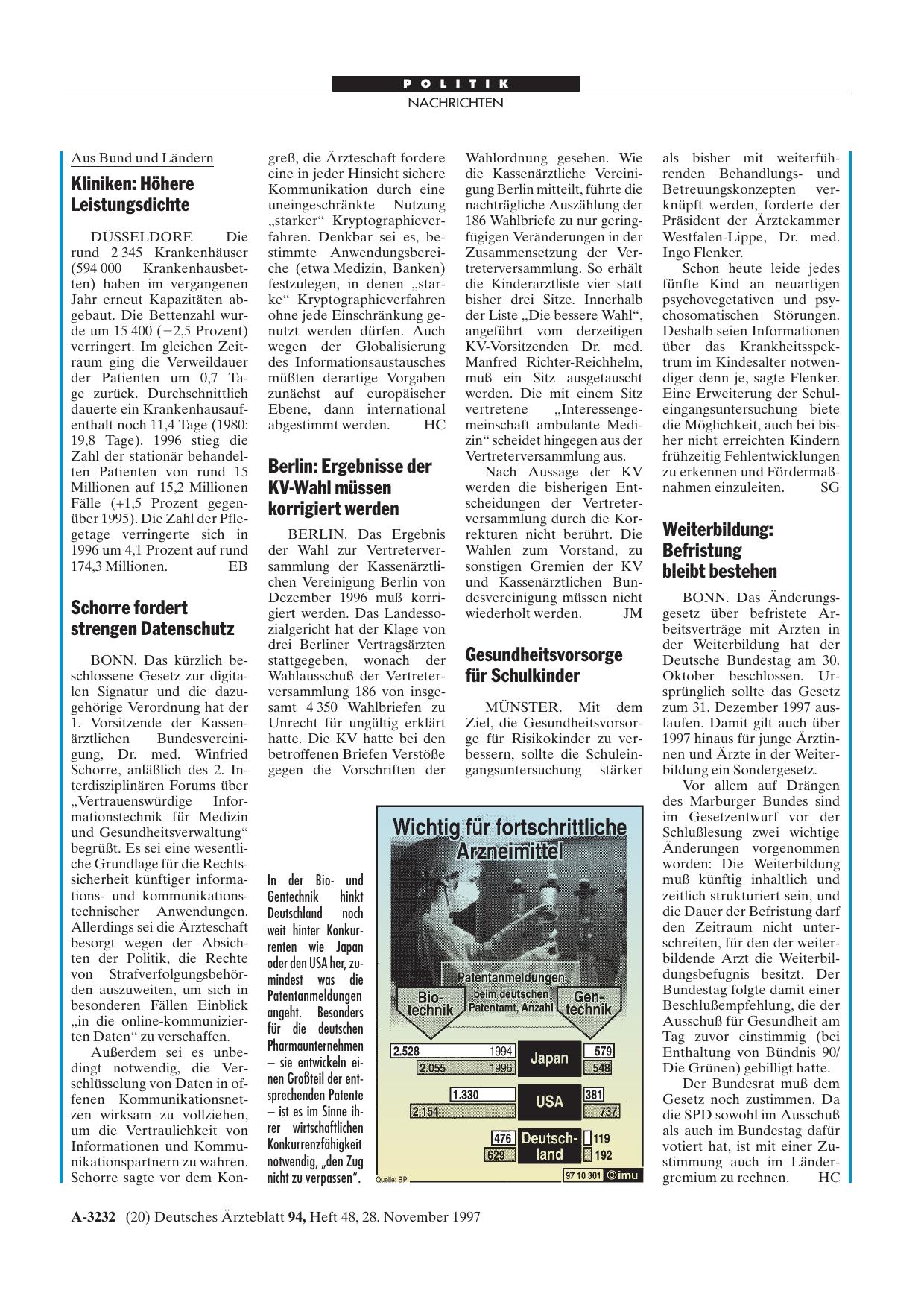 Vorschauseite 1: Kliniken: Höhere Leistungsdichte