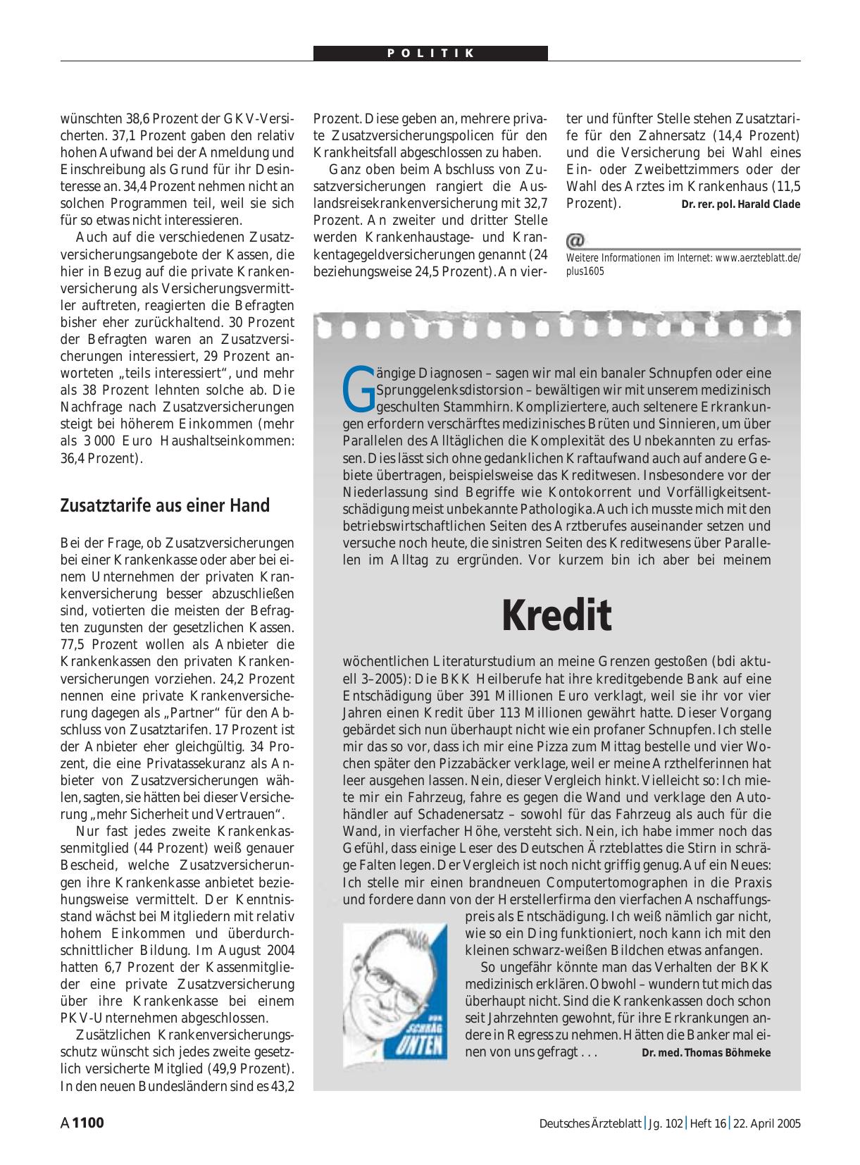 Vorschauseite 1: Kredit