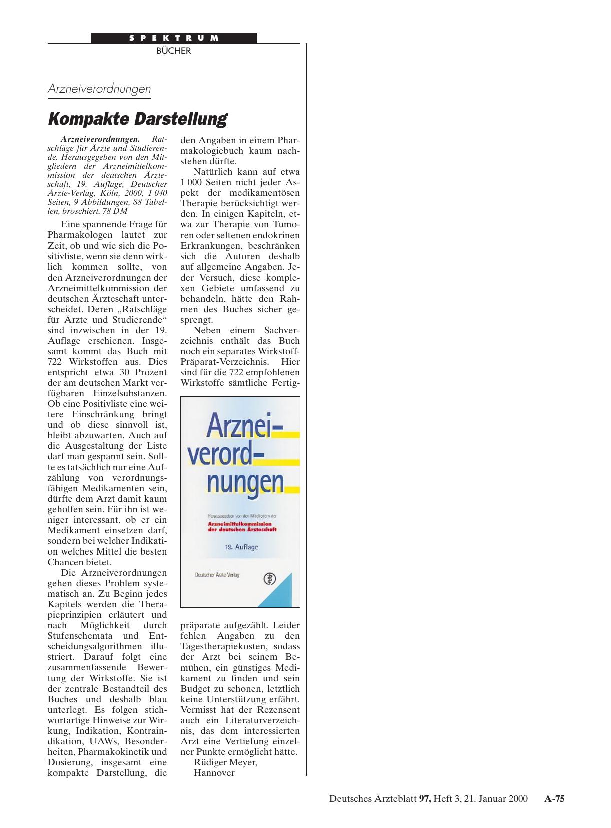 Vorschauseite 1: Arzneiverordnungen: Kompakte Darstellung