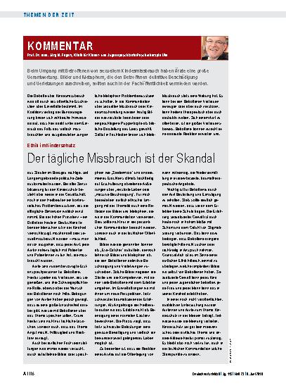 Vorschauseite 1: Ethik im Kinderschutz: Der tägliche Missbrauch ist der Skandal