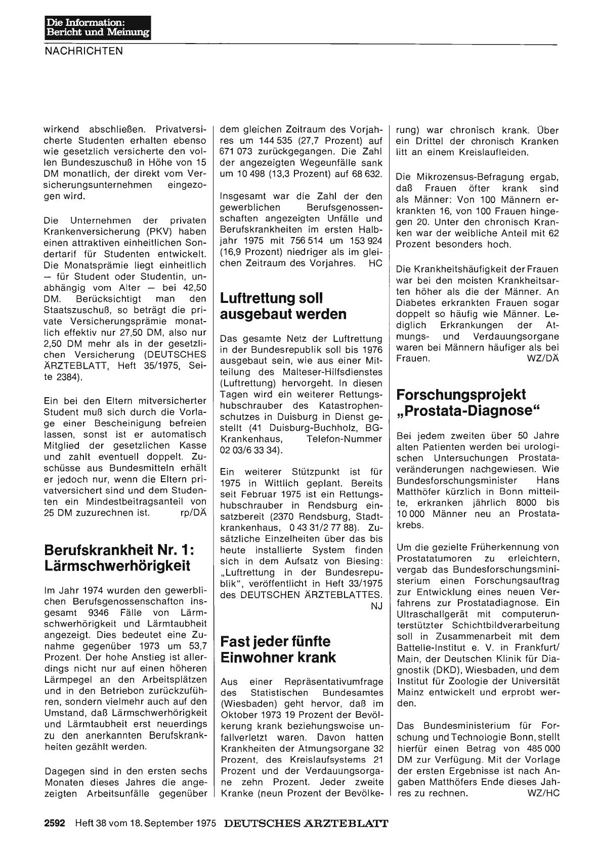 Vorschauseite 1: Berufskrankheit Nr. 1: Lärmschwerhörigkeit