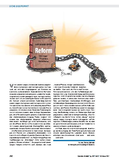 Vorschauseite 1: Von schräg unten: Reform