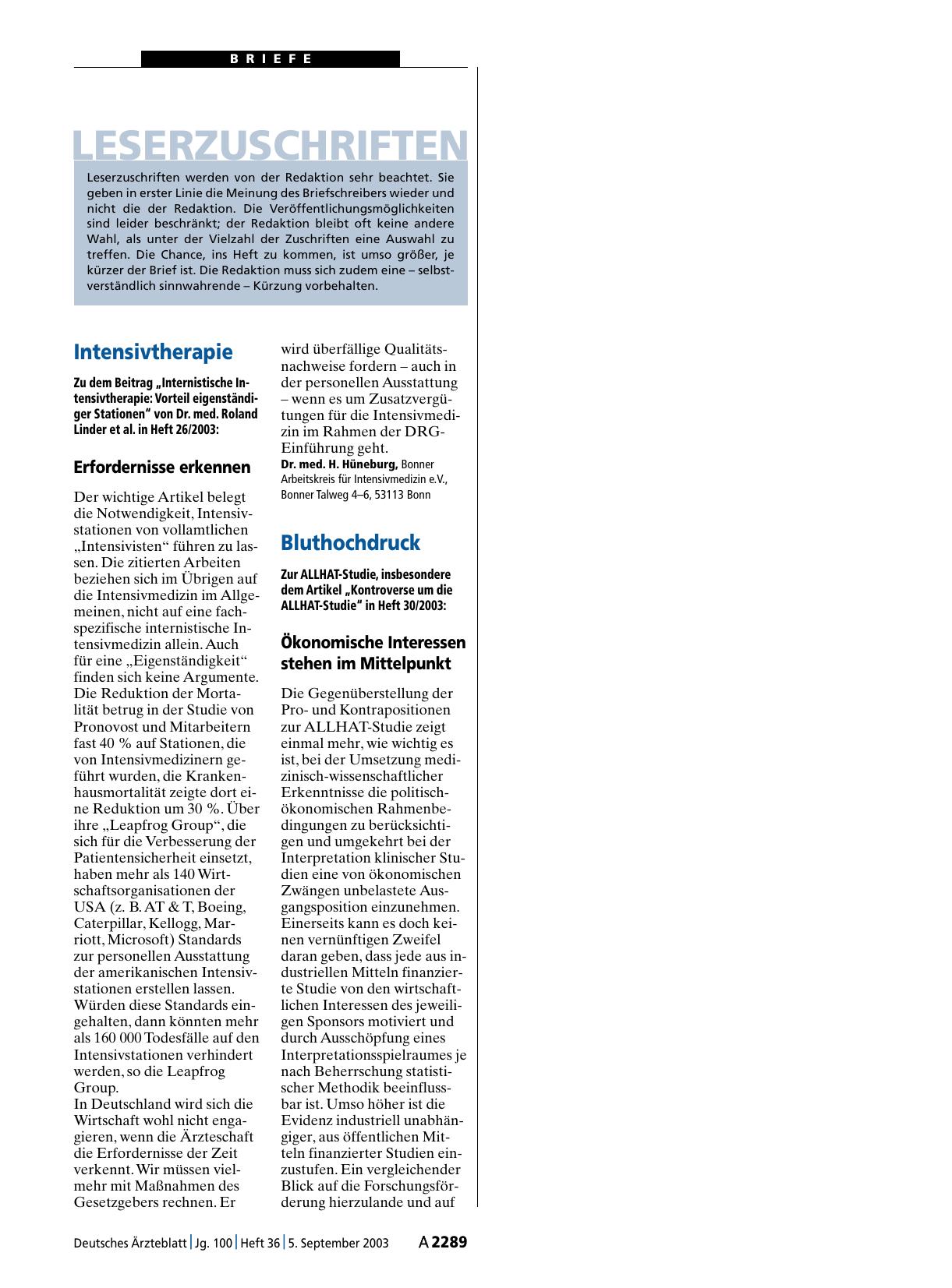Vorschauseite 1: Intensivtherapie: Erfordernisse erkennen