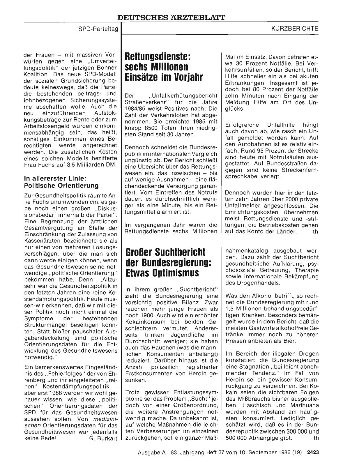 Vorschauseite 1: Großer Suchtbericht der Bundesregierung: Etwas Optimismus
