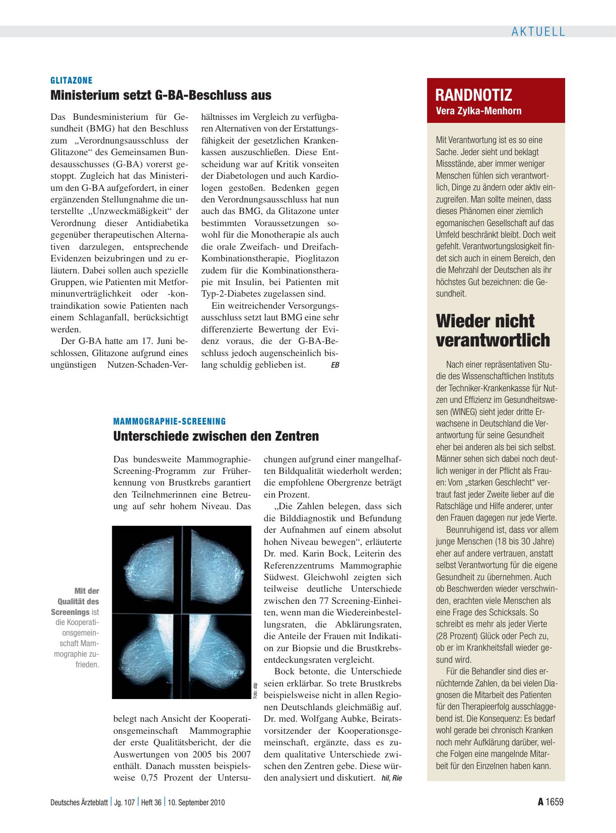 Vorschauseite 1: Randnotiz: Wieder nicht verantwortlich