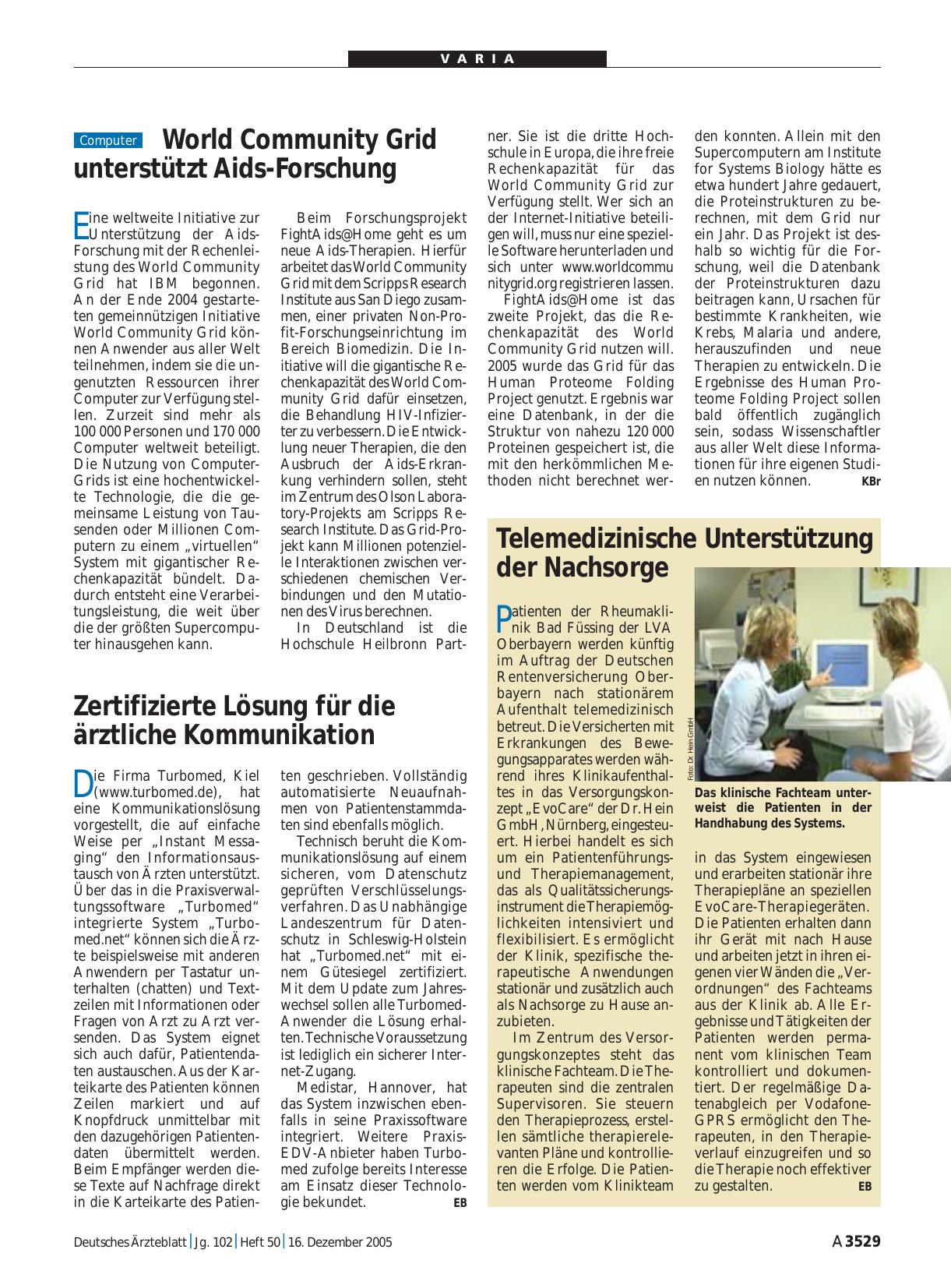 Vorschauseite 1: World Community Grid unterstützt Aids-Forschung