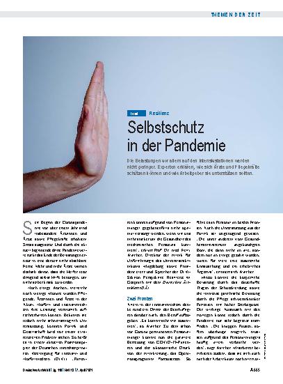 Vorschauseite 1: Resilienz: Selbstschutz in der Pandemie