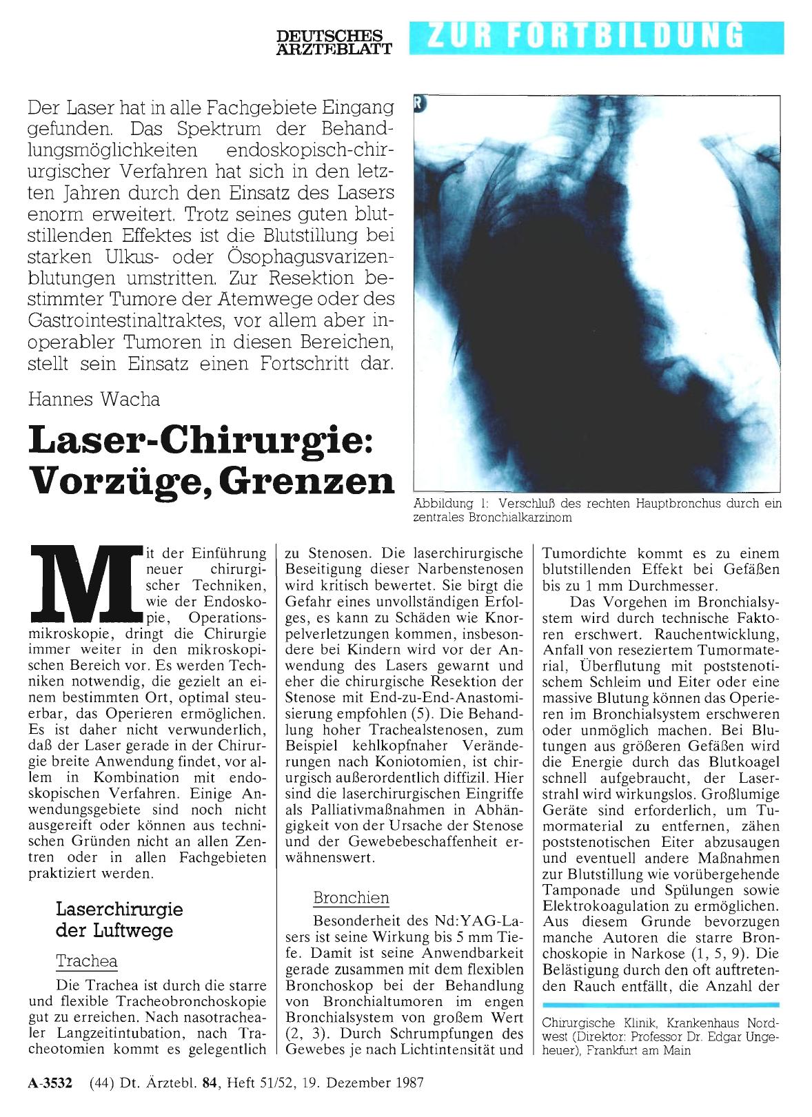 Vorschauseite 1: Laser-Chirurgie: Vorzüge, Grenzen