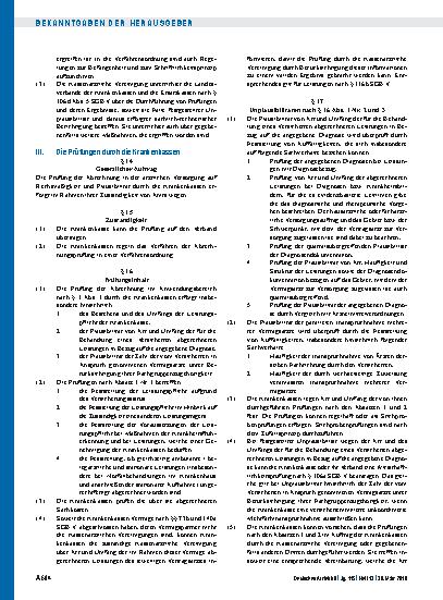 Vorschauseite 5: Richtlinien zum Inhalt und zur Durchführung der Prüfungen gemäß § 106d Abs. 6 SGB V