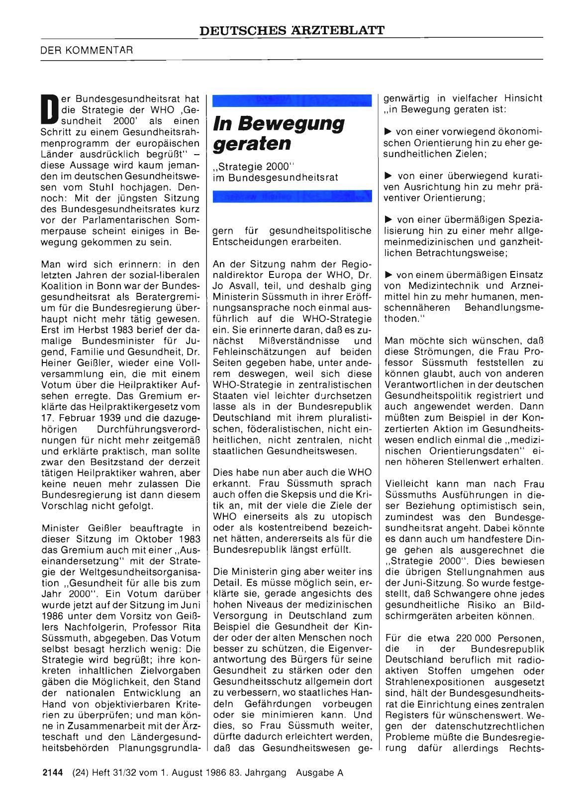Vorschauseite 1: ln Bewegung geraten