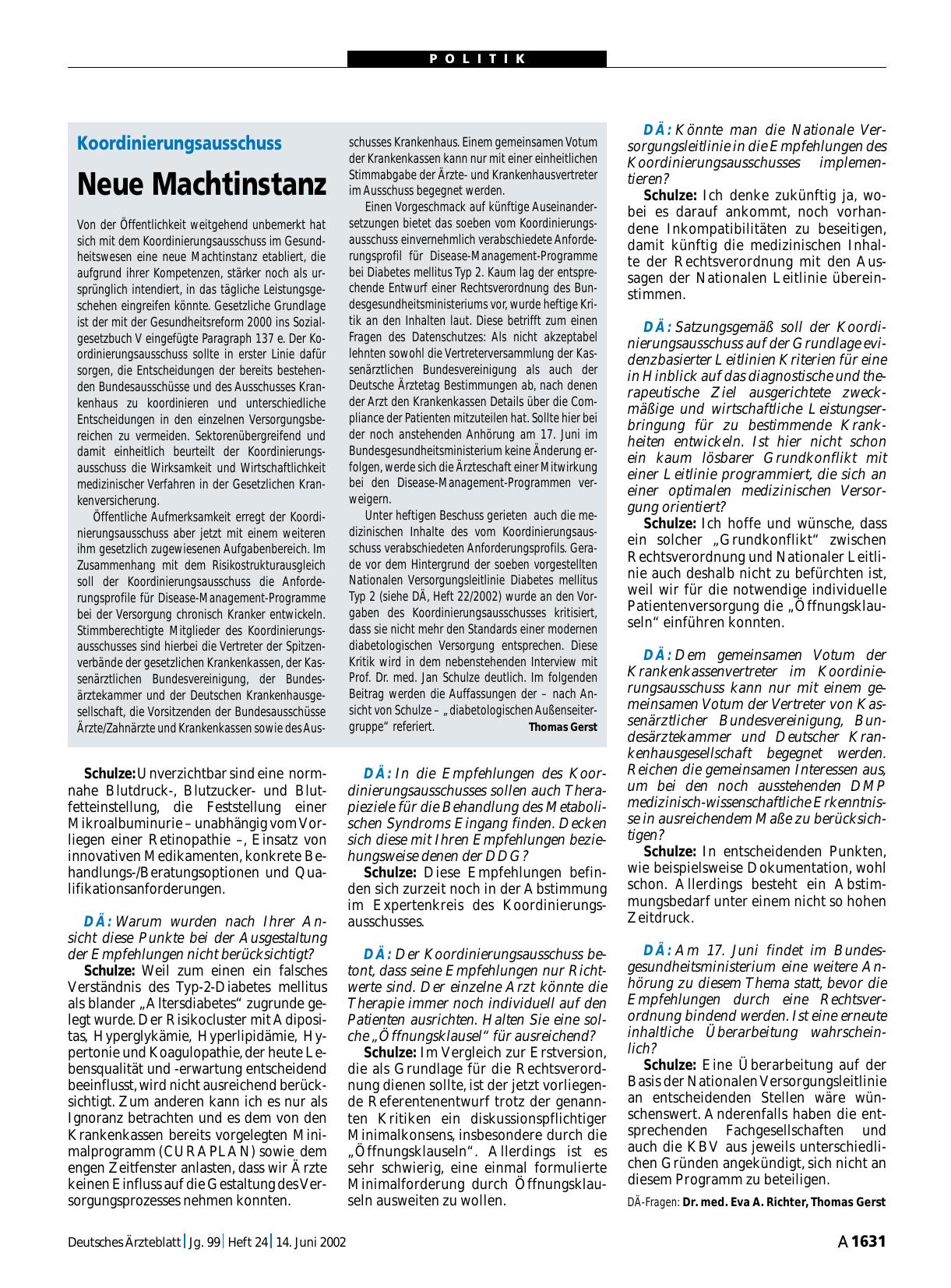 Vorschauseite 1: Koordinierungsausschuss: Neue Machtinstanz