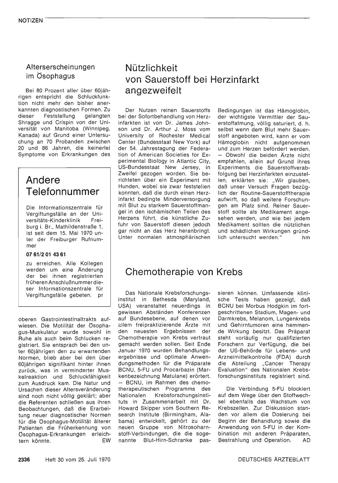Vorschauseite 1: Nützlichkeit von Sauerstoff bei Herzinfarkt angezweifelt