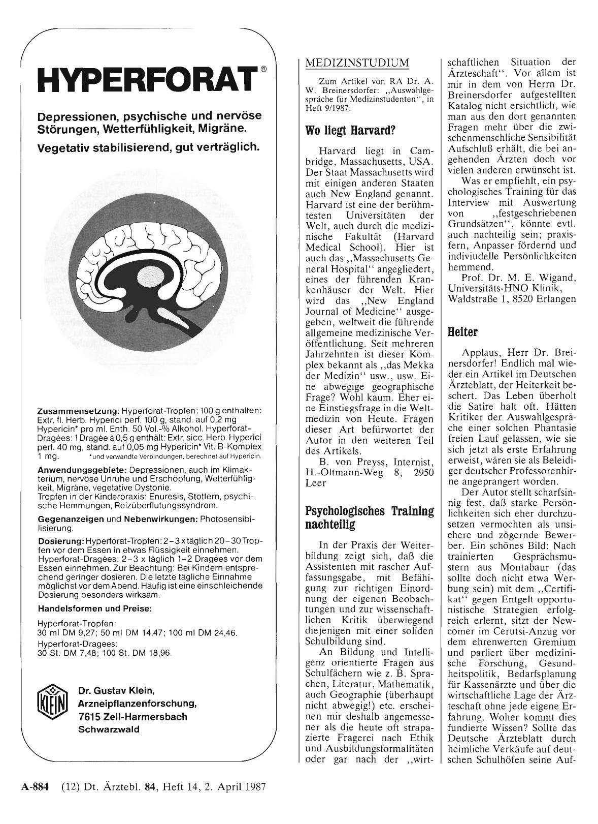 Vorschauseite 1: MEDIZINSTUDIUM: Wo liegt Harvard?