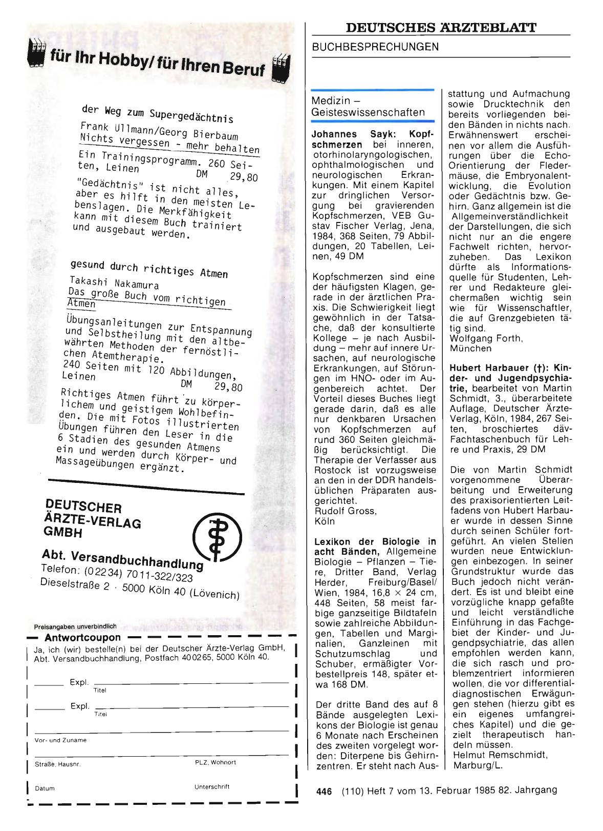 Vorschauseite 1: Hubert Harbauer (†): Kinderund Jugendpsychiatrie