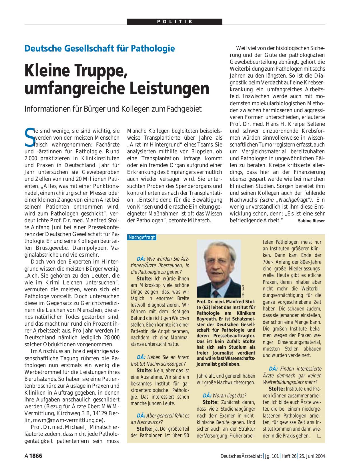 Vorschauseite 1: Nachgefragt