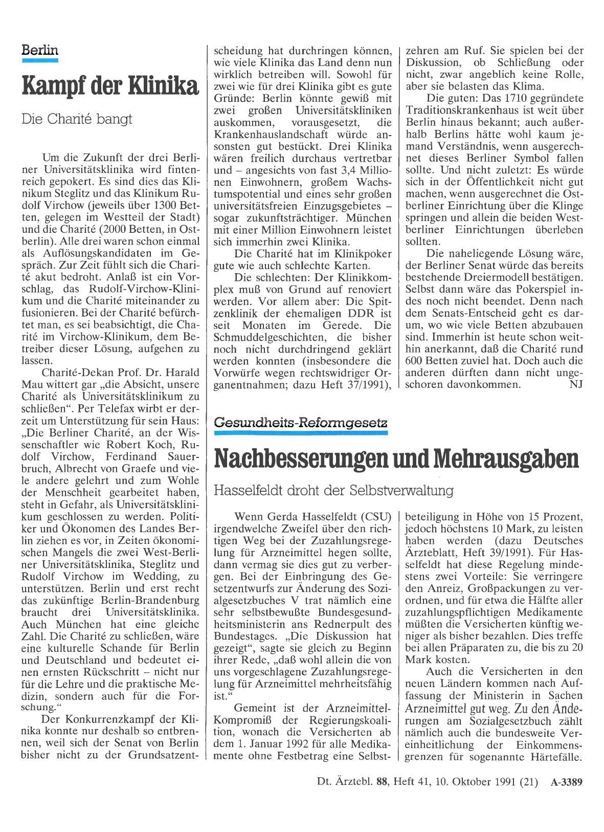 Vorschauseite 1: Gesundheits-Reformgesetz: Nachbesserungen und Mehrausgaben