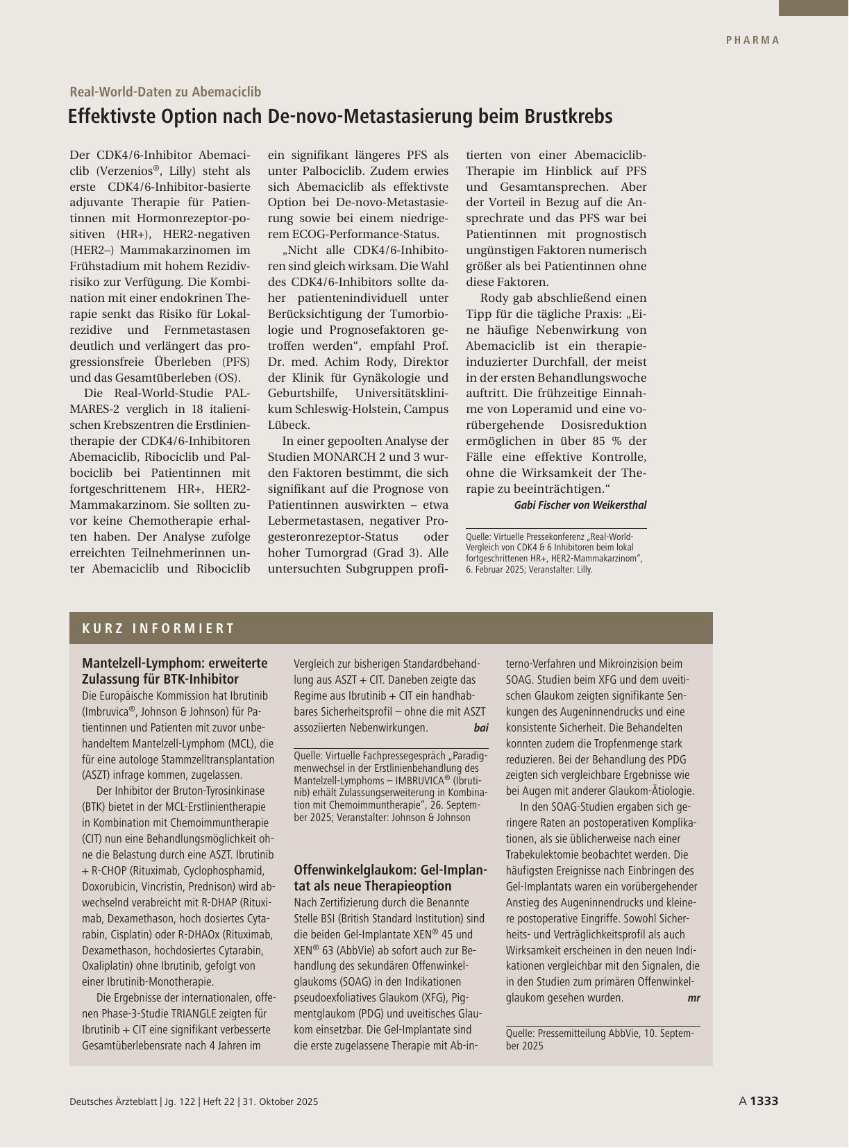 Vorschauseite 1: Kurz informiert