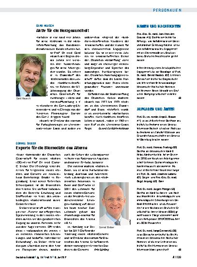 Vorschauseite 1: Gerd Heusch: Aktiv für die Herzgesundheit