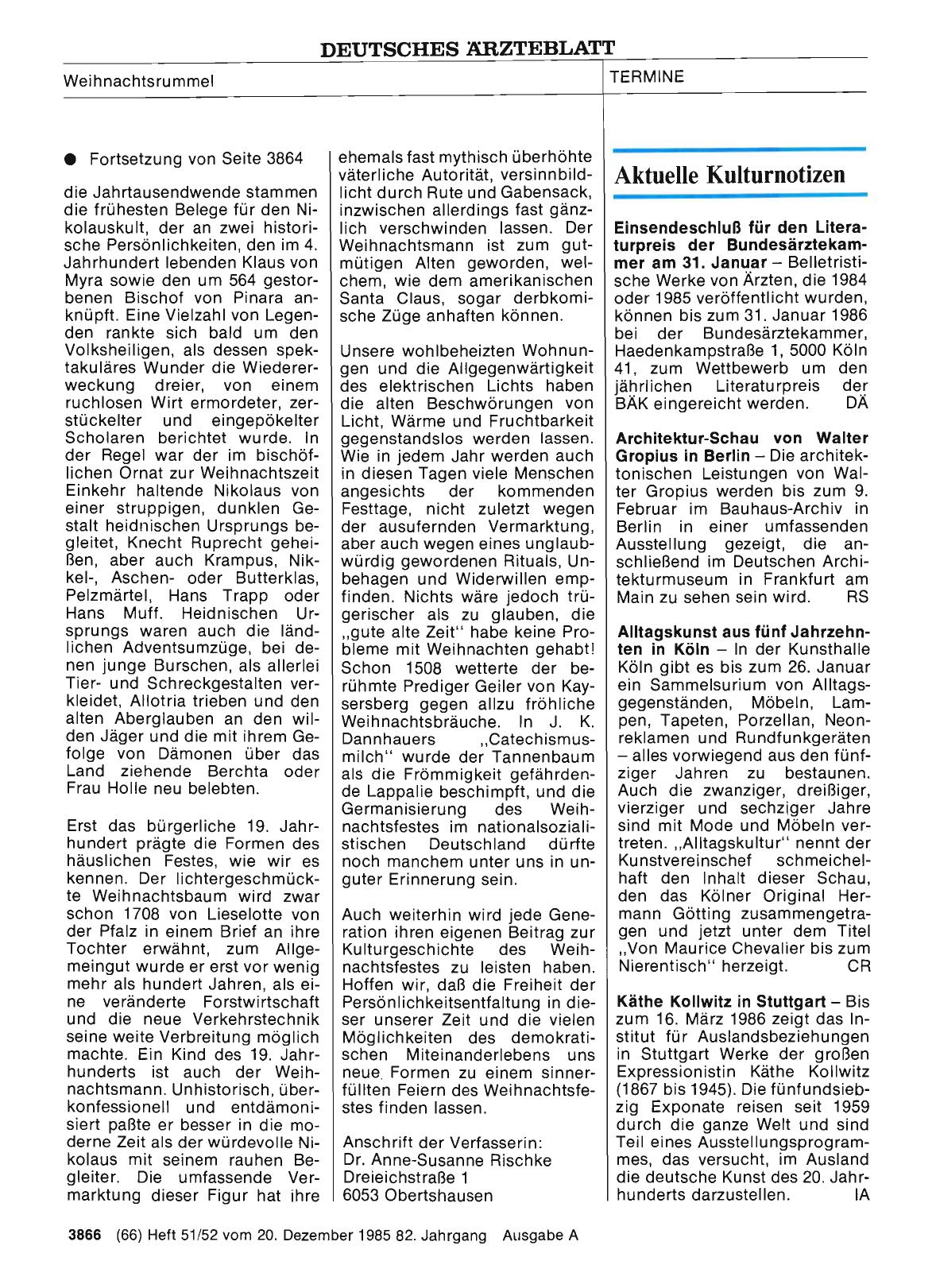 Vorschauseite 1: Einsendeschluß für den Literaturpreis der Bundesärztekammer am 31. Januar