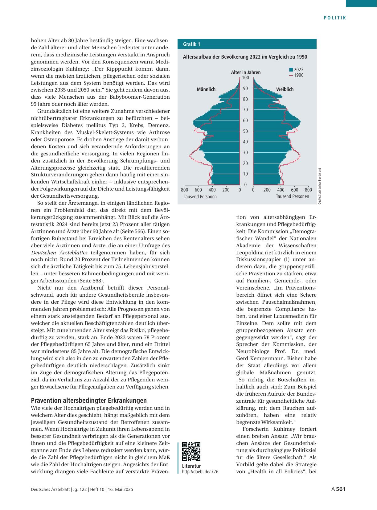 Vorschauseite 2: Demografischer Wandel: Zeit für die Vorbereitung auf mehr Ältere drängt