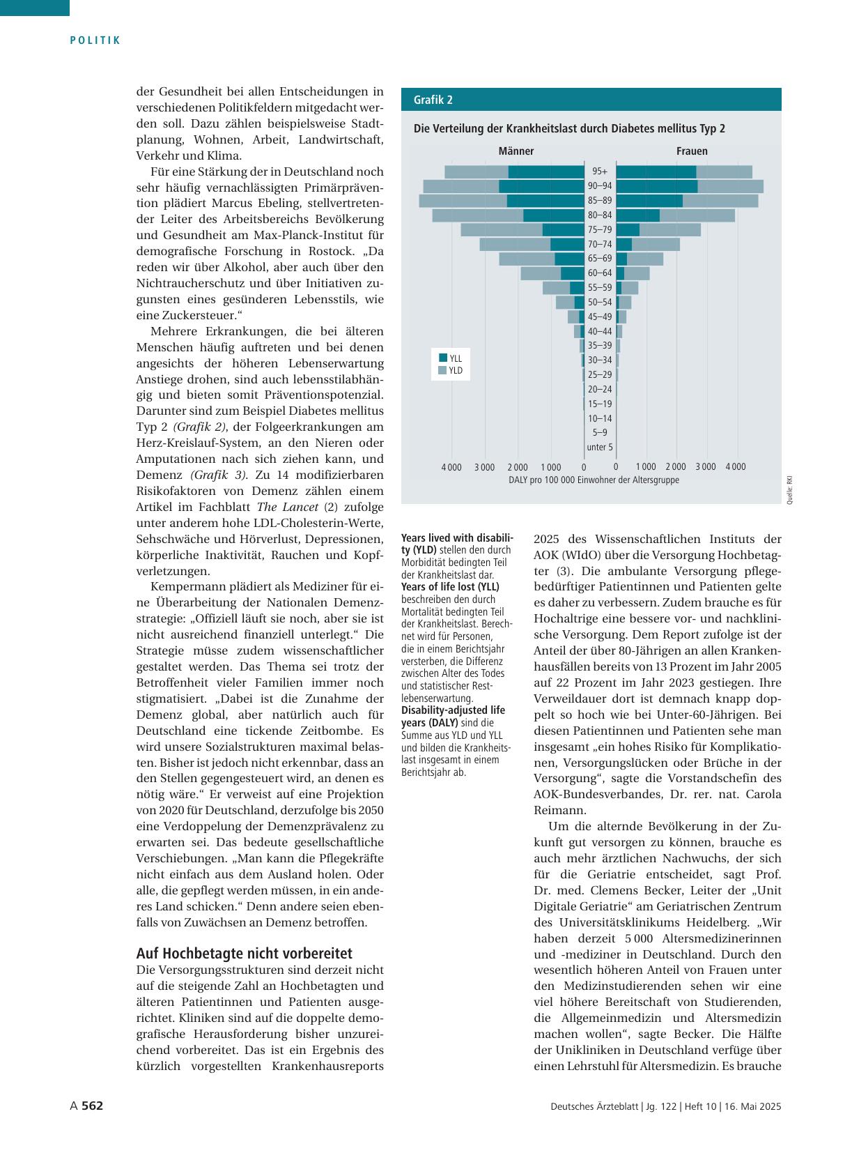 Vorschauseite 3: Demografischer Wandel: Zeit für die Vorbereitung auf mehr Ältere drängt