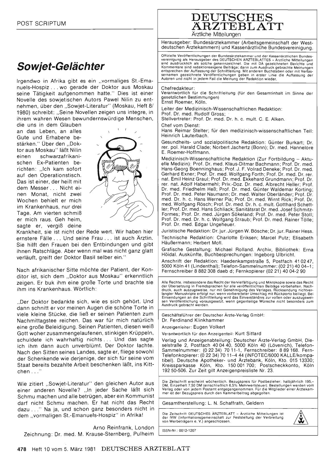 Vorschauseite 1: Sowjet-Gelächter