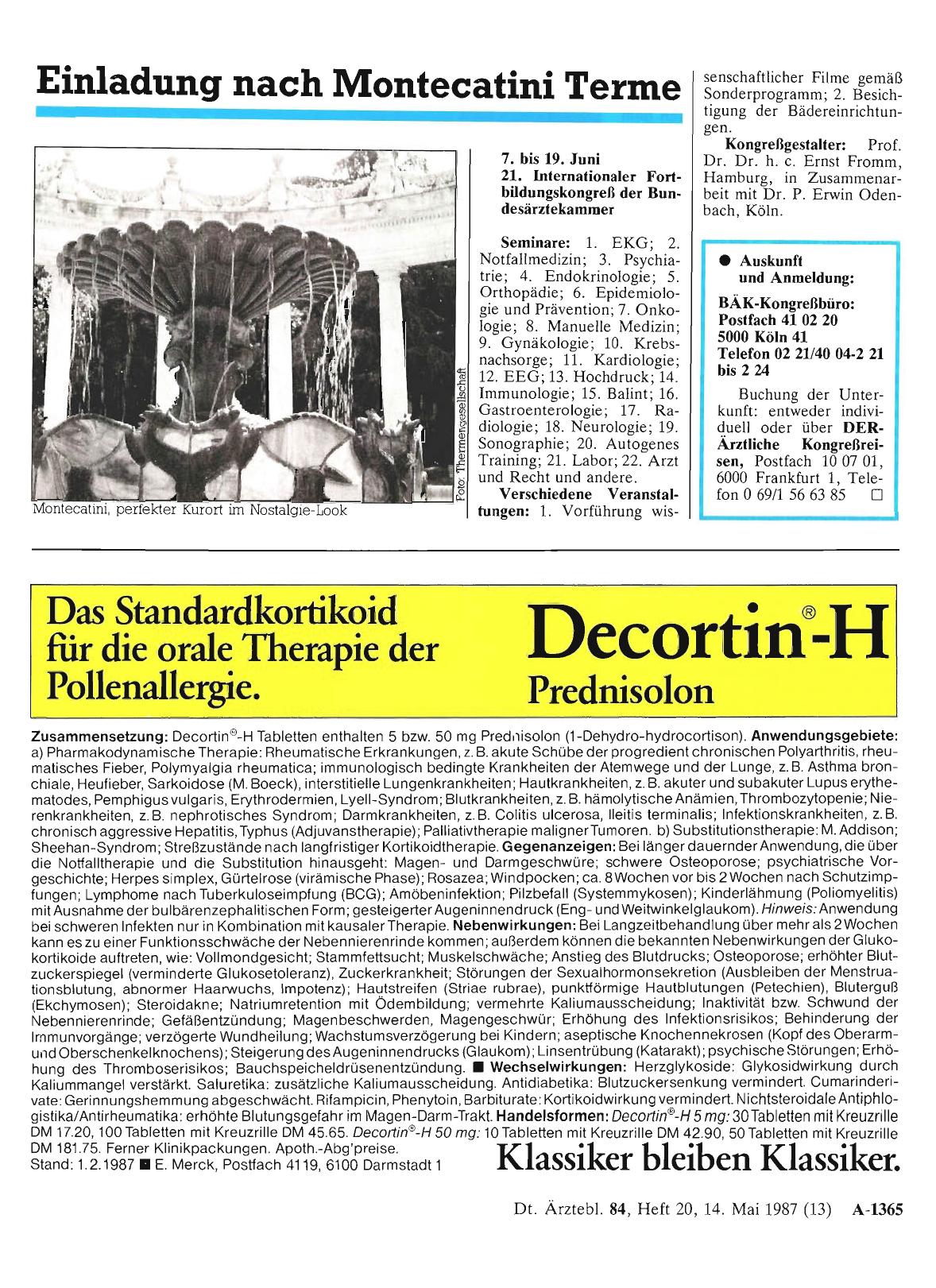 Vorschauseite 1: Einladung nach Montecatini Terme