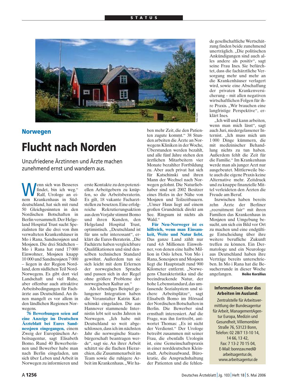 Vorschauseite 1: Norwegen: Flucht nach Norden