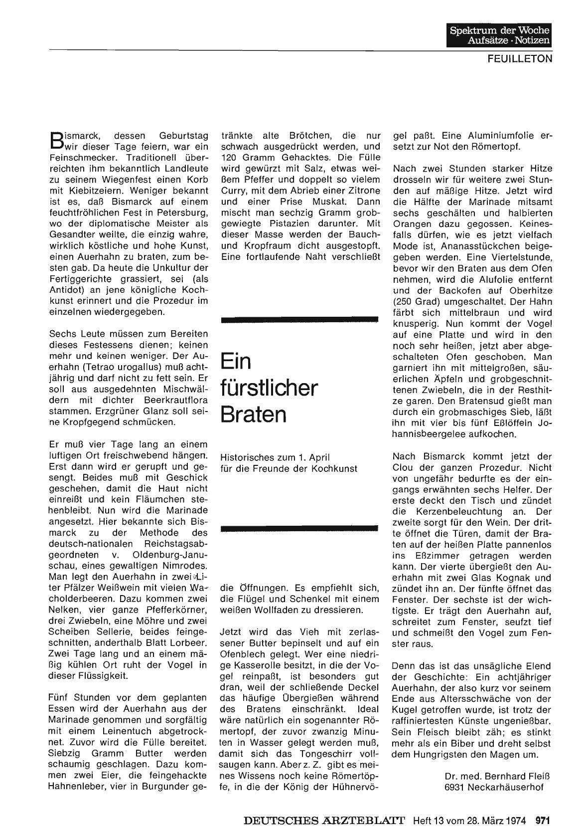 Vorschauseite 1: Ein fürstlicher Braten
