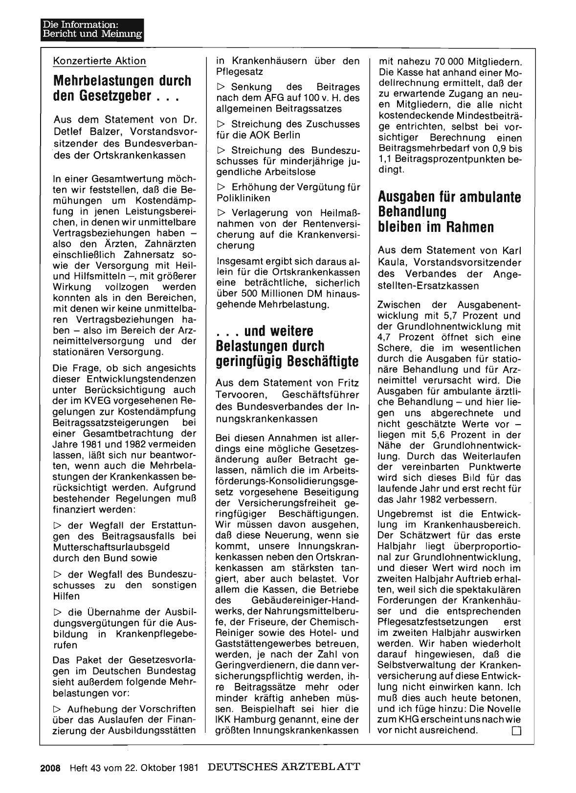 Vorschauseite 1: Konzertierte Aktion: Ausgaben für ambulante Behandlung bleiben im Rahmen