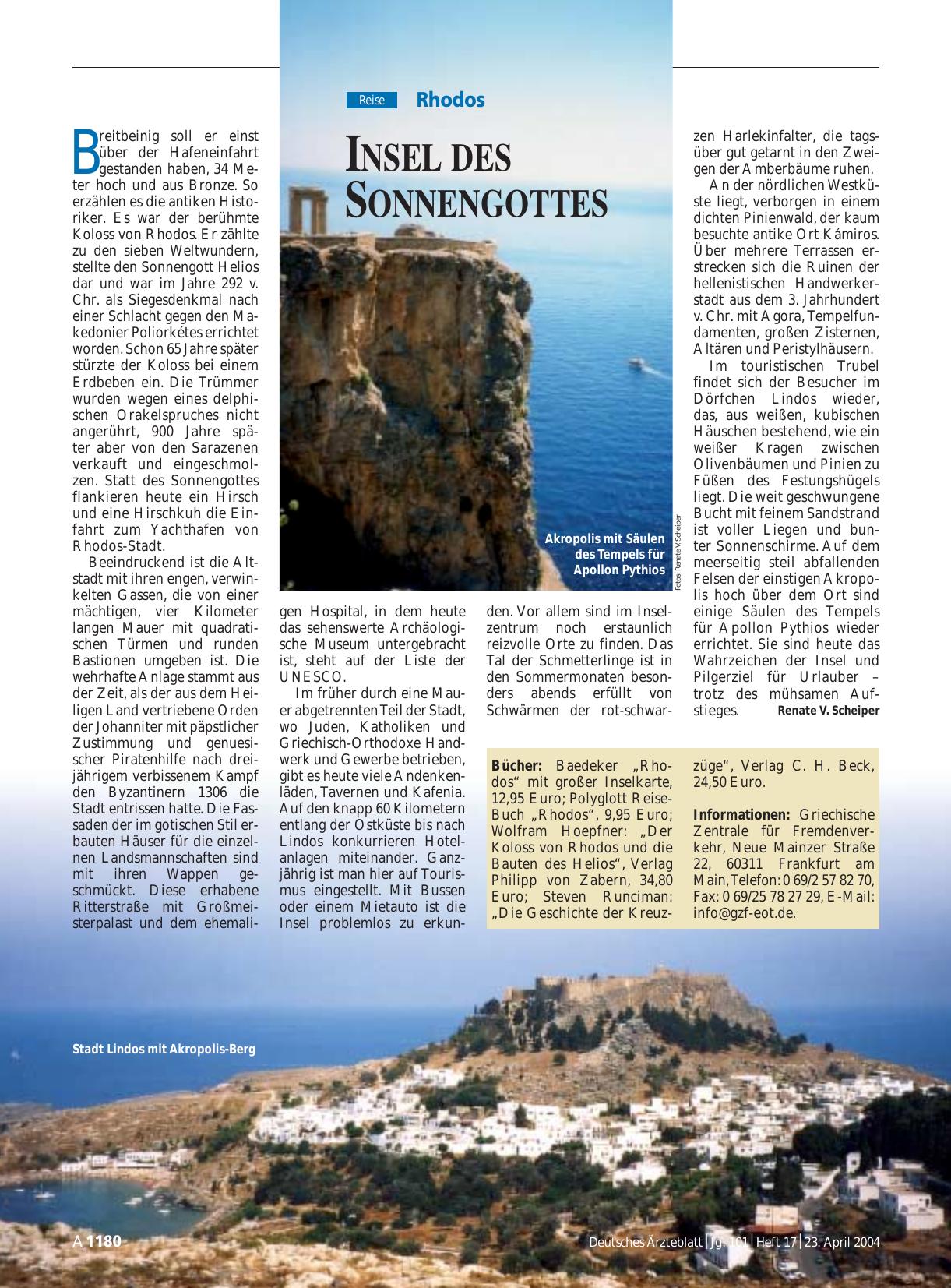 Vorschauseite 1: Rhodos: Insel des Sonnengottes