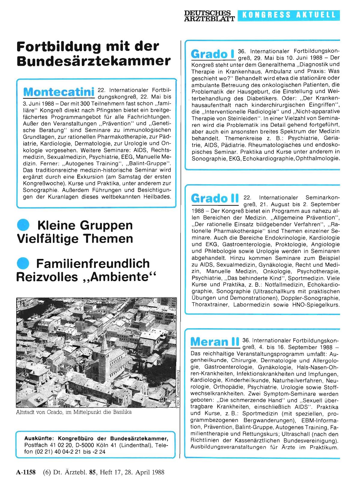 Vorschauseite 1: Fortbildung mit der Bundesärztekammer