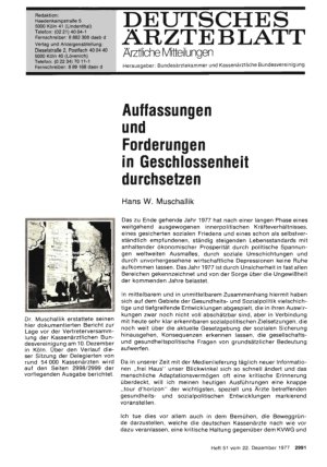 Vorschauseite 1: Auffassungen und Forderungen in Geschlossenheit durchsetzen