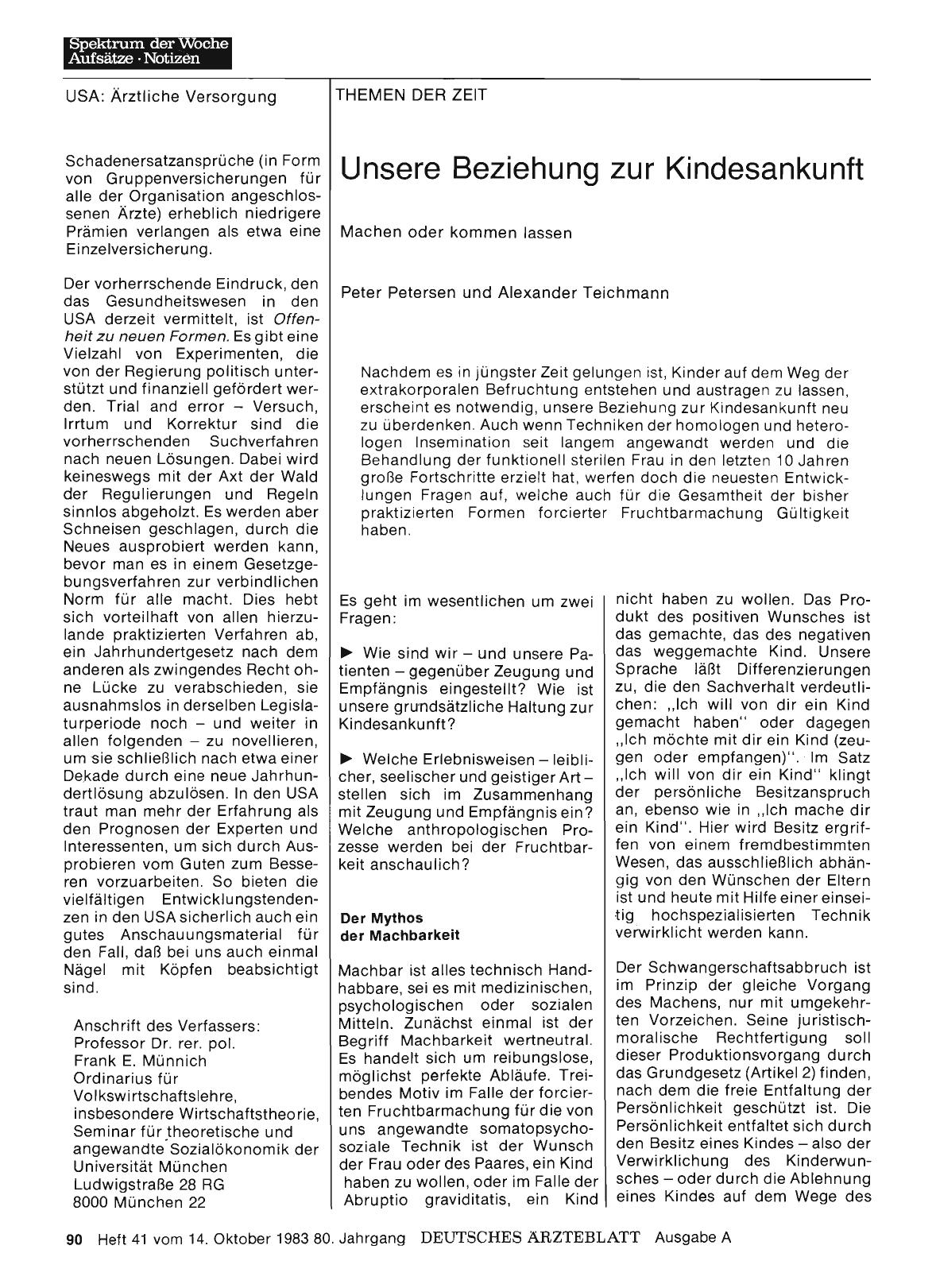 Vorschauseite 1: Unsere Beziehung zur Kindesankunft: Machen oder kommen lassen