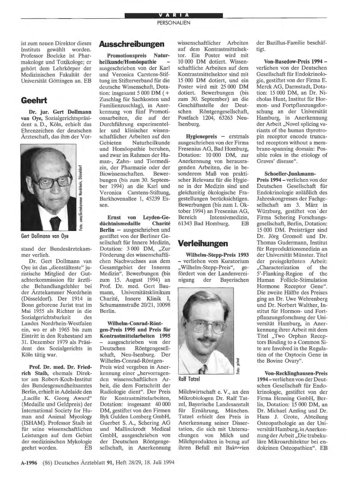 Vorschauseite 1: Geehrt