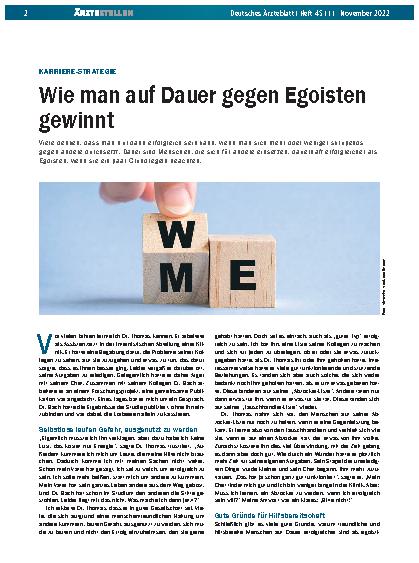 Vorschauseite 1: Karriere-Strategie: Wie man auf Dauer gegen Egoisten gewinnt