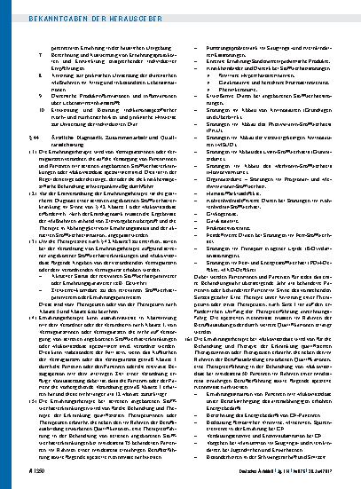 Vorschauseite 2: Beschluss des Gemeinsamen Bundesausschusses über eine Änderung der Heilmittel-Richtlinie (HeilM-RL): Aufnahme der ambulanten Ernährungsberatung bei seltenen angeborenen Stoffwechs…