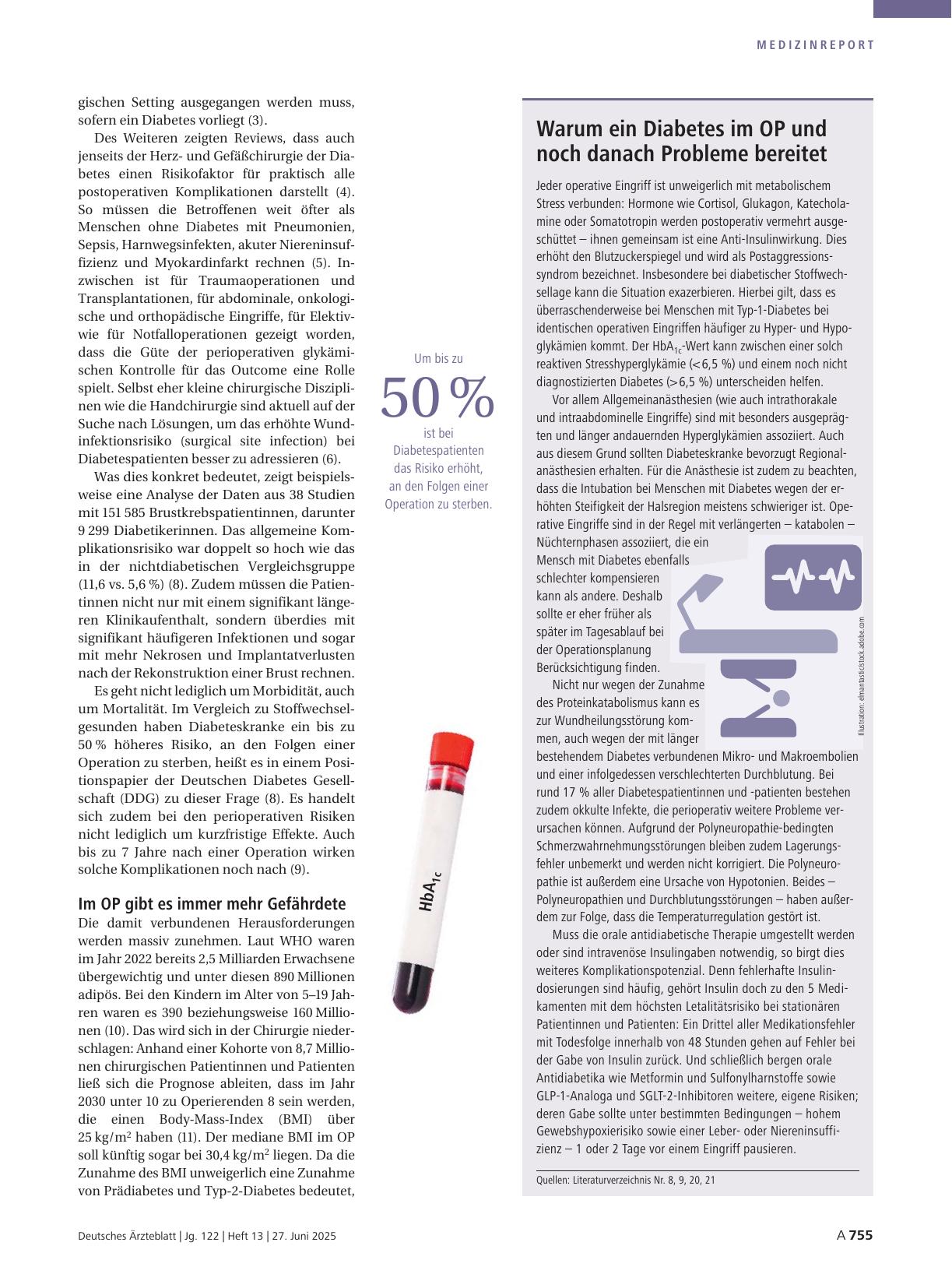 Vorschauseite 2: Glykämische Kontrolle in der Chirurgie: Bei Diabetes ist perioperativ Wachsamkeit angesagt
