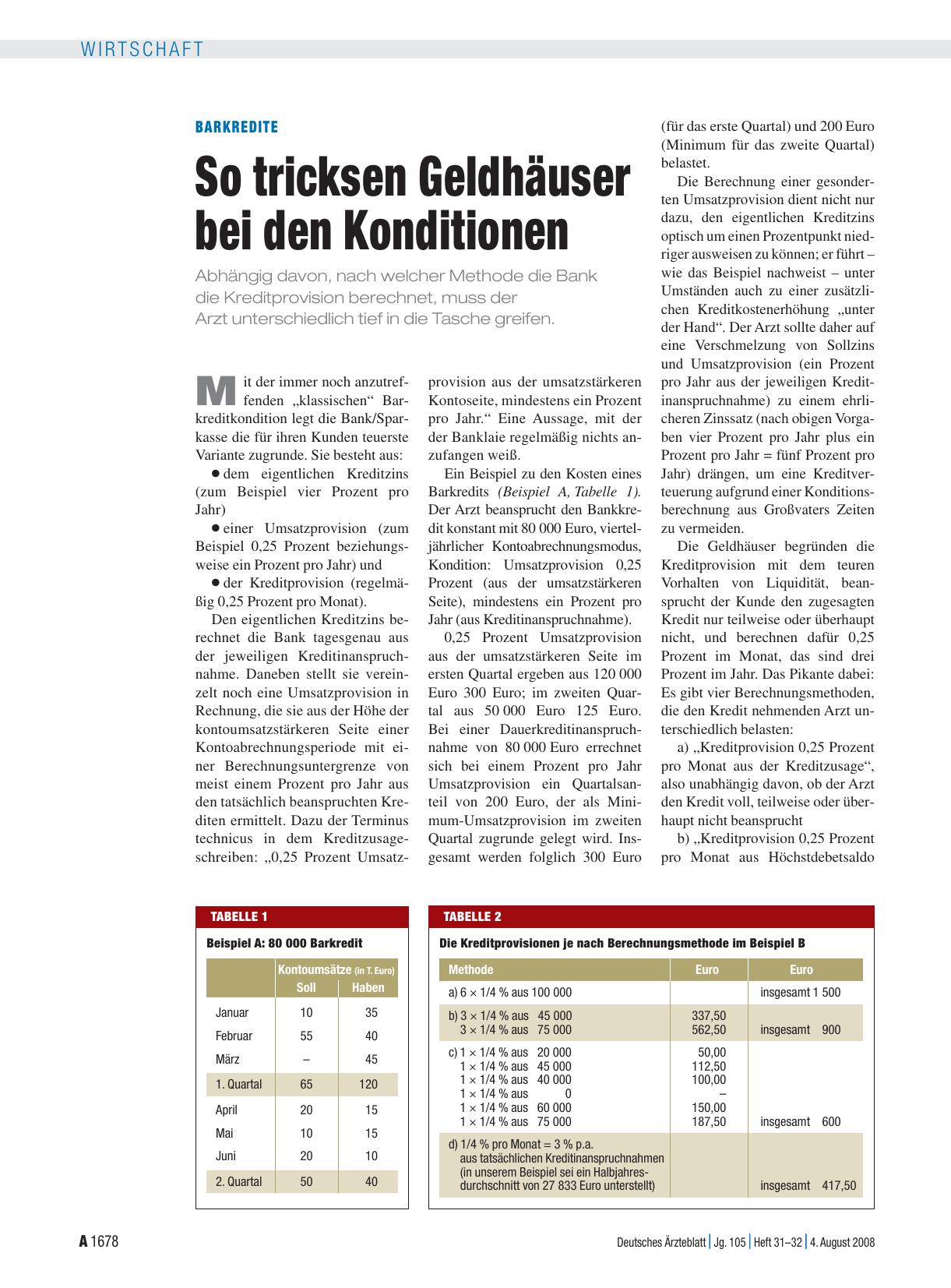 Vorschauseite 1: Barkredite: So tricksen Geldhäuser bei den Konditionen