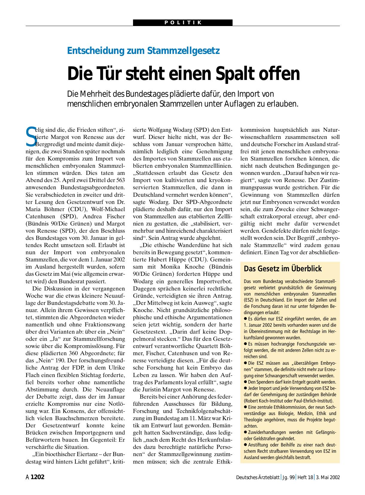Vorschauseite 1: Das Gesetz im Überblick