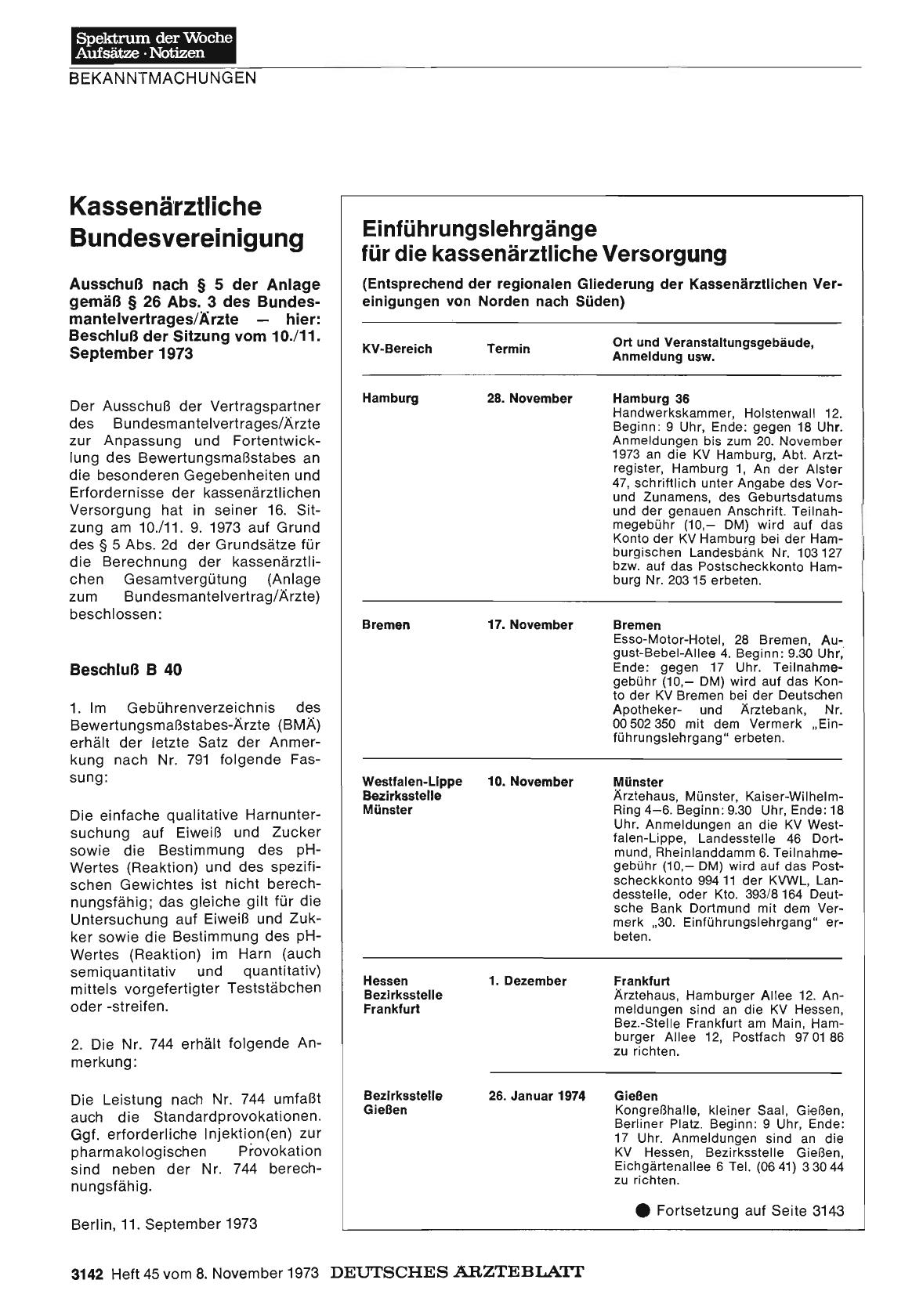 Vorschauseite 1: Kassenärztliche Bundesvereinigung