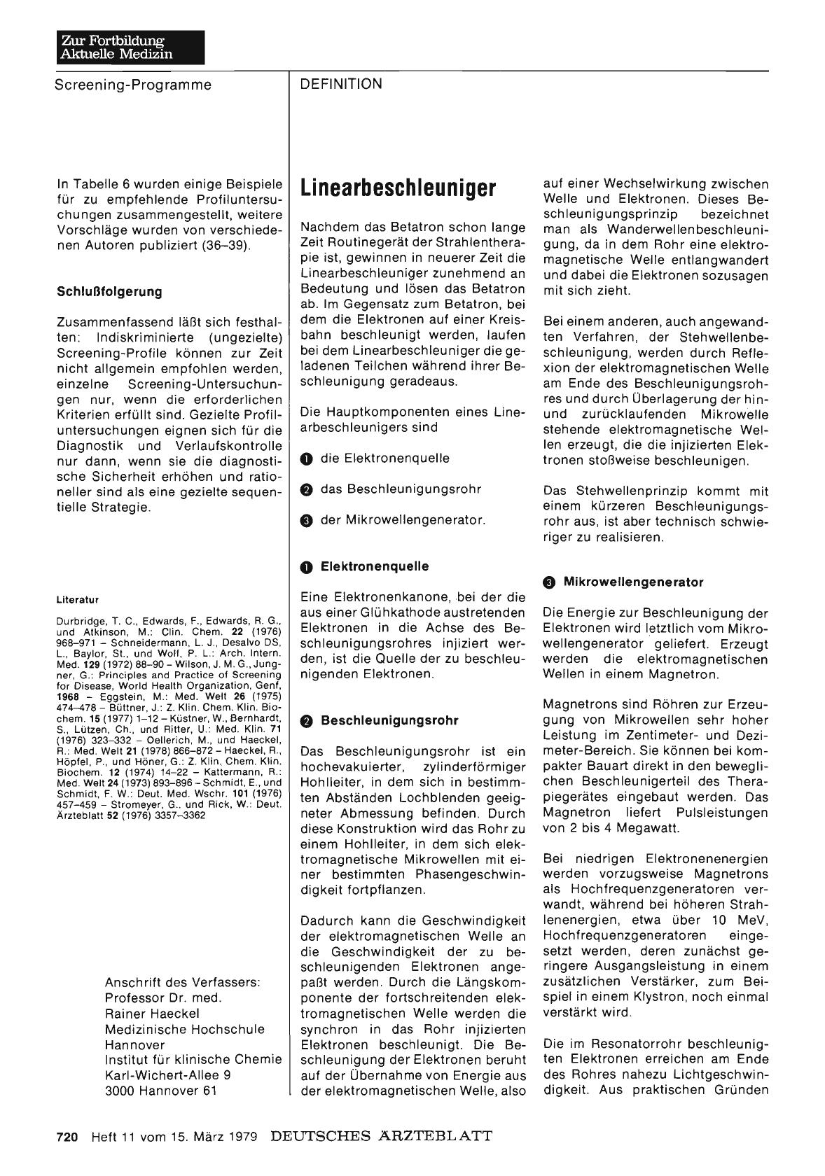 Vorschauseite 1: Linearbeschleuniger