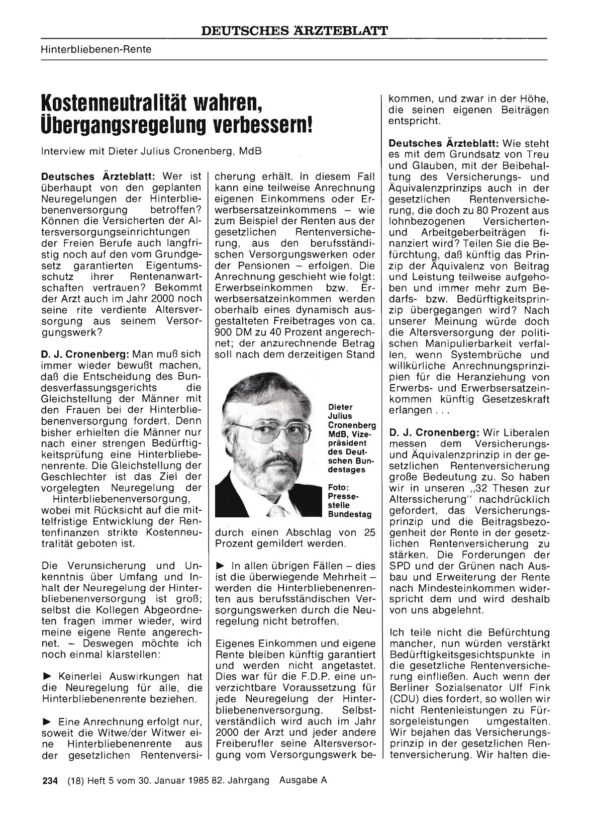 Vorschauseite 1: Kostenneutralität wahren, Übergangsregelung verbessern!