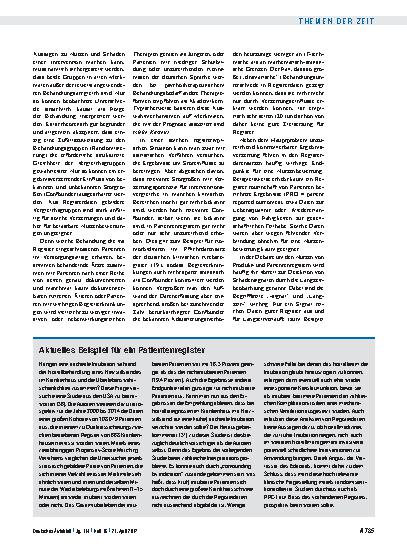 Vorschauseite 3: Patientenregister für die Nutzenbewertung: Kein Ersatz für randomisierte Studien