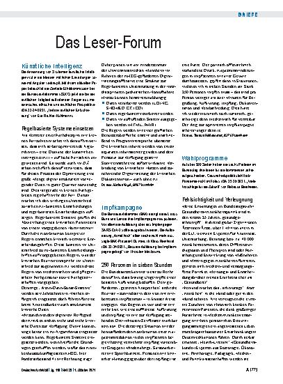 Vorschauseite 1: Wahlprogramme: Fehlsichtigkeit und Verleugnung