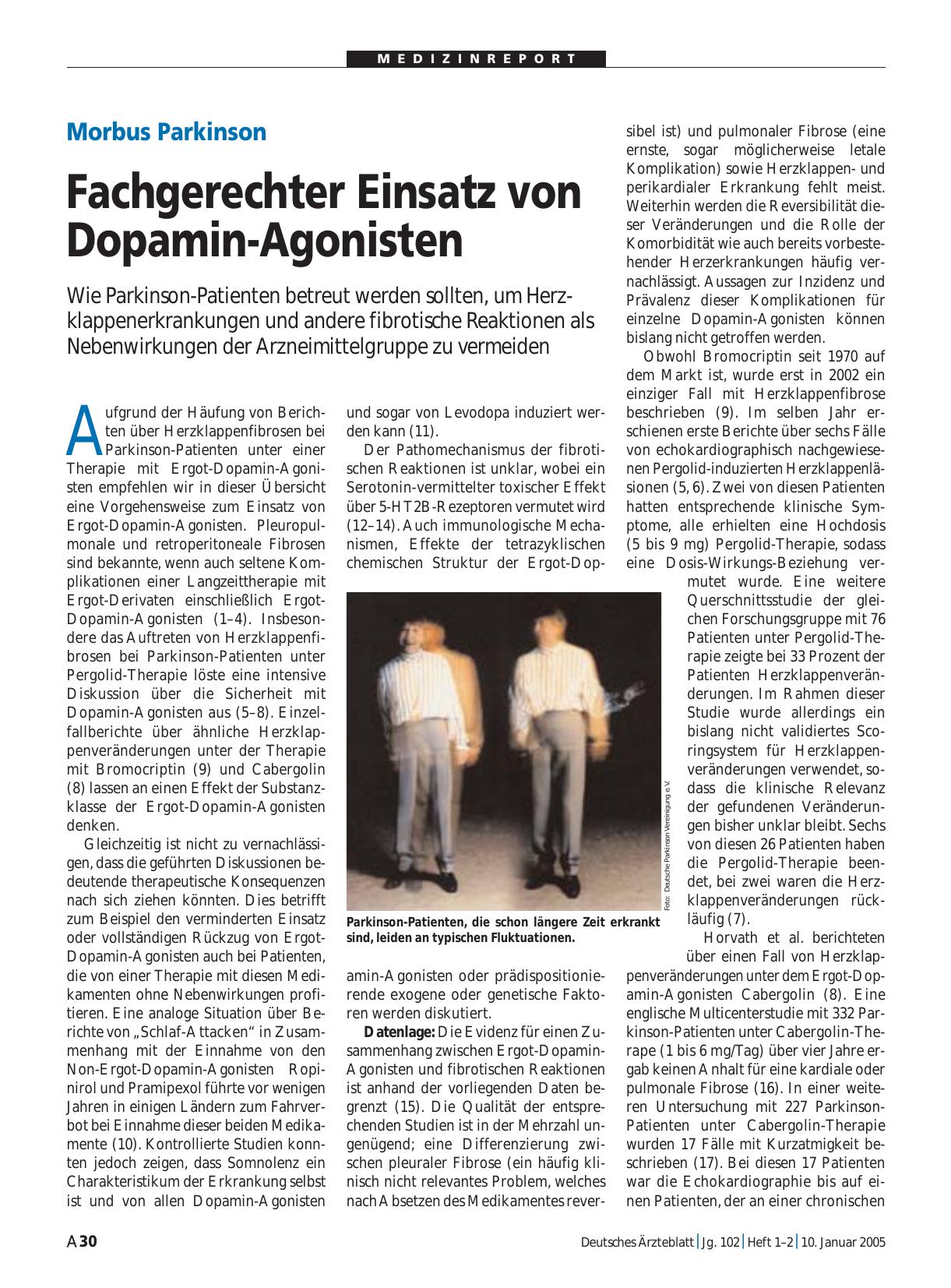 Vorschauseite 1: Morbus Parkinson: Fachgerechter Einsatz von Dopamin-Agonisten